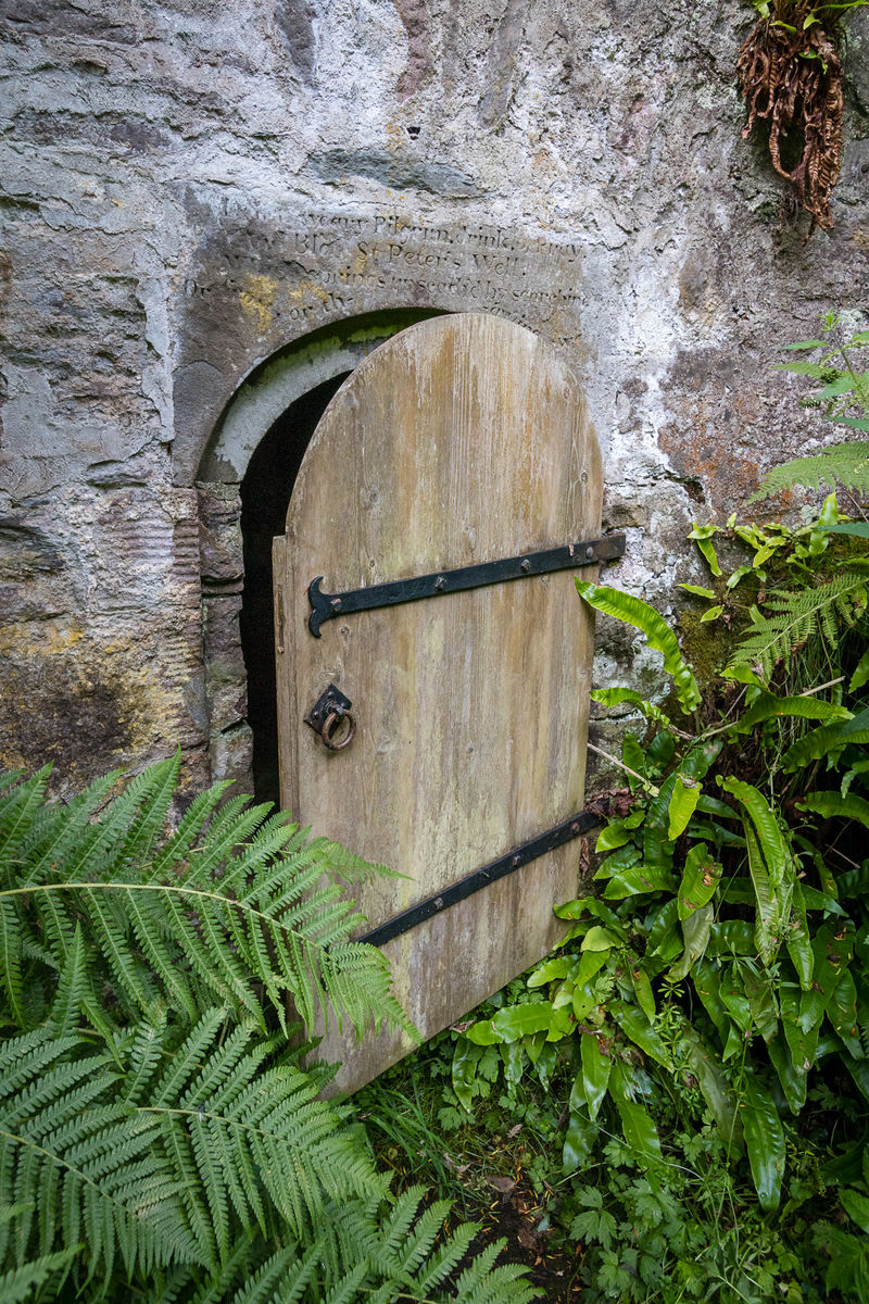 The door to St Peter's Well